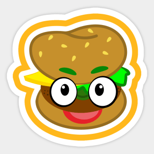 burger man Sticker